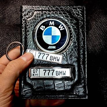 Другие аксессуары: Документница из натуральной кожи премиум класса с Вашим госномером — 11