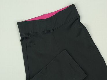 spodnie czarne dzwony eleganckie: 3/4 Children's pants Pocopiano, 5-6 years, Synthetic fabric, condition - Good