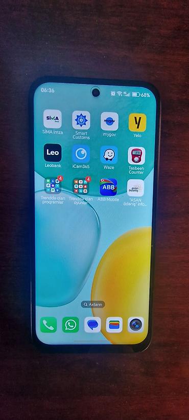azercell sim: Honor 256 GB, rəng - Qara, Barmaq izi — 5