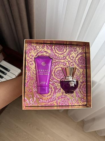 TƏCİLİ SATILIR — Versace Dylan Purple hədiyyə dəsti YENİ, ORİJİNAL