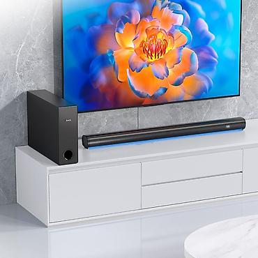 hoco kalonka: Ev kinoteatrı "Hoco HS1". - 2.1 səs sistemi: soundbar və ayrıca — 1
