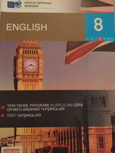 azerbaycan dili 8 ci sinif metodik vesait: Ingilis dili TQDK 8 ci sinif. Yaxşı vəziyyətdədir