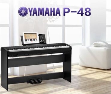 Simlər: Yamaha Rəqəmsal Elektron Piano Model: P48 Klaviş:88 Ölçü:1326 x 154