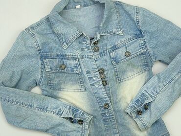 spódniczki jeansowe z kokardkami: Джинсова куртка жіноча, S, стан - Хороший