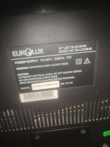 tv 32: Yeni Televizor Eurolux LED ekran 32" HD (1366x768), Ünvandan götürmə, Ödənişli çatdırılma — 5