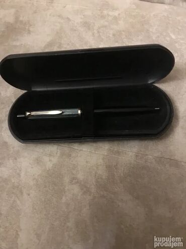 Ostali predmeti za umetnost i kolekcionarstvo: Vintage originalna Pelikan hemijska olovka Crna i zeleno crna Ulozak — 4