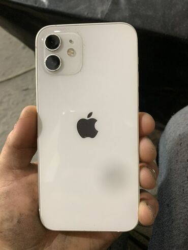 ноутбуки новый: IPhone 12, Б/у, 64 ГБ, Белый, Зарядное устройство, Защитное стекло, Чехол, 76 %