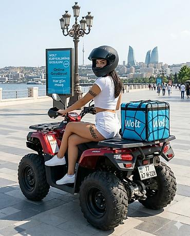 Moto-kuryer tələb olunur, Gündəlik ödəniş, Təcrübəsiz