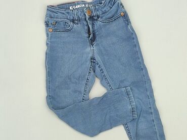 ciemne jeansy z przetarciami: Jeans, 3-4 years, 104, condition - Good