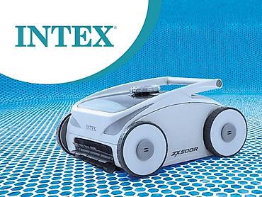 авто эквалайзер: 🤖🏊‍♂️ YENİLİK! INTEX 28624 ZX500R ROBOT PİLİSOSU Əgər hovuz — 1