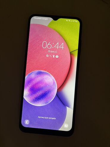psp kart: Samsung Galaxy A03s, 32 GB, rəng - Mavi, Barmaq izi, İki sim kartlı