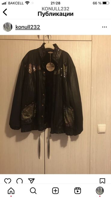 turk razmerleri: Женская куртка 4XL (EU 48), цвет - Черный
