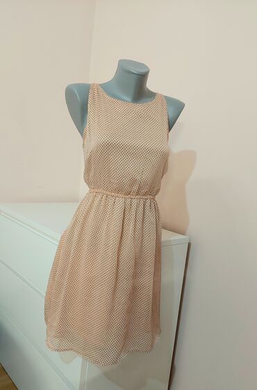 lepršave haljine: Zara L (EU 40), color - Beige, Evening, With the straps