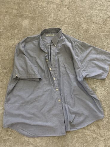 Рубашки: Мужская рубашка, 4XL (EU 48), LeviS, Б/у, цвет - Голубой, Самовывоз, Платная доставка