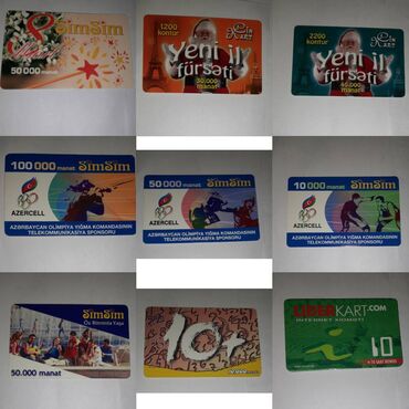 Kolleksiya kartları: Köhnə Kontur Kartları satılır. Kolleksiyonerlər üçün əla seçimdir — 3