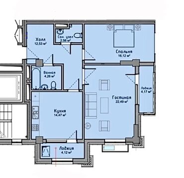 вторичное жилье: 2 комнаты, 80 м², Элитка, 9 этаж, ПСО (под самоотделку)