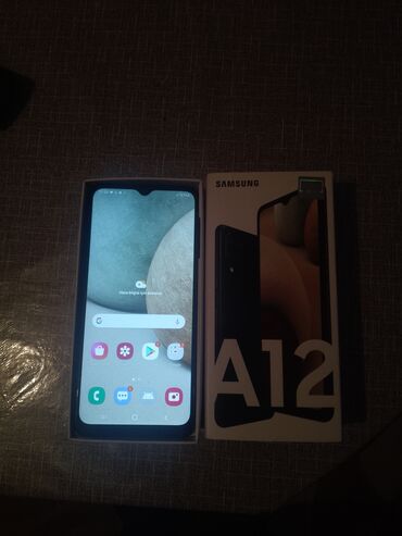 Samsung: Samsung Galaxy A12, 32 GB, rəng - Qara, Barmaq izi