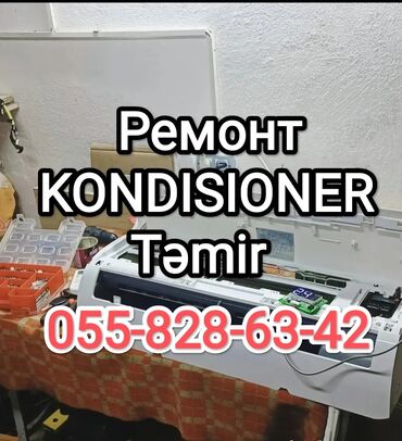 kondisioner qaz vurulmasi: Təmir, Split kondisionerlər, Frion vurulması, Zəmanətlə, Pulsuz diaqnostika