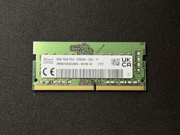озу ddr3: Оперативдик эс-тутум, Колдонулган, 8 ГБ, DDR4, 3200 МГц, Ноутбук үчүн