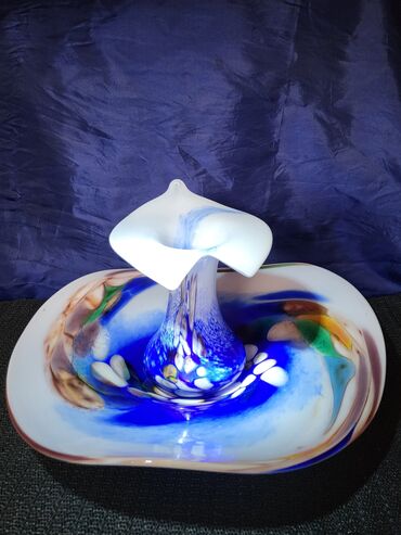 Kuhinjski setovi: Murano nov komplet za na sto,rucni rad iz 70ih. Set tanjir za — 7