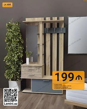 balaca skaflar: Dəhliz dolabı – La Mini dizaynı - Ölçülər: D 40 × H 200 × U 90 sm - — 1