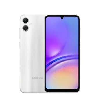 телефон с определителем номера: Samsung Galaxy A05, 128 GB, rəng - Ağ, Face ID