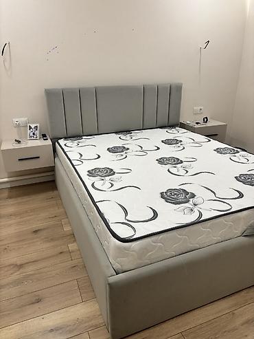 Новый!!! Кровать с мягким изголовьем + Новый матрас - Современная