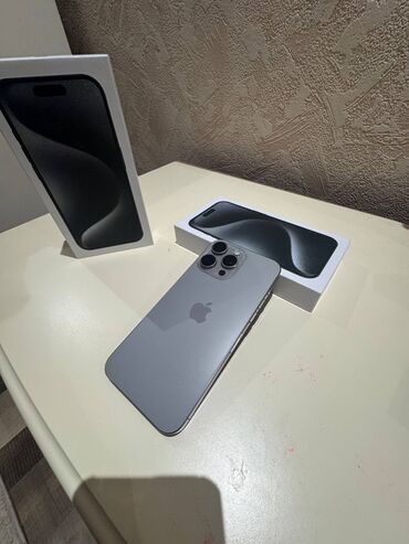 айфон 15 про макс цена бишкек бу: IPhone 15 Pro, Natural Titanium, Коробка, 91 %