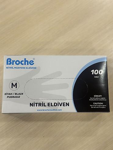 Nitril əlcəklər: Broche nitril müayinə əlcəkləri – pudrasız, birdəfəlik istifadə üçün — 2