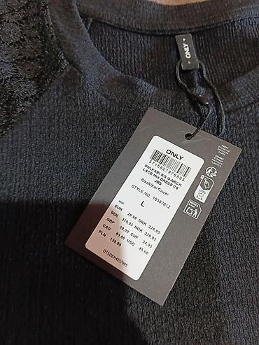 aksa: Haljina ONLY – ONLKABEX SS O-NECK LACE MIX DRESS - Boja: crna — 2