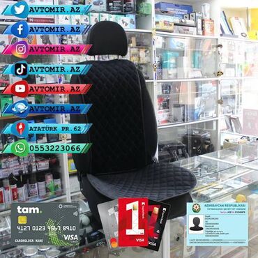 Oturacaq örtükləri: Oturacaq üçün cexol ( örtük, çexol ) istənilən avtomobilə var. Qiymət — 28