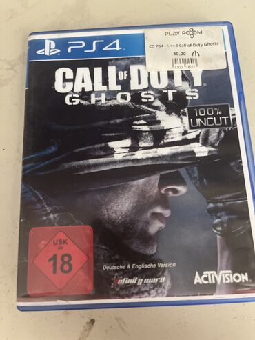 Oyun diskləri və kartricləri: 30 a satılır ghost call of duty diski işdədilmiş