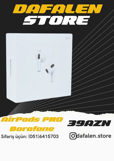 smart bracelet m5: 🎧 AirPods PRO Borofone 🎧 Kompaniya davam edir: ✅39AZN✅ ☑️ yüksək səs