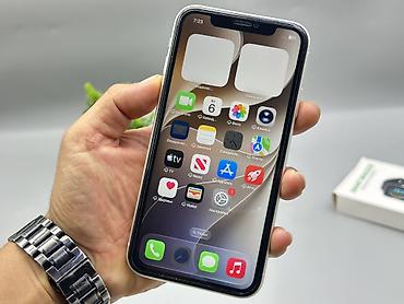 Мобильные телефоны и аксессуары: IPhone 11, Б/у, 64 ГБ, Белый, Защитное стекло, 72 % — 7