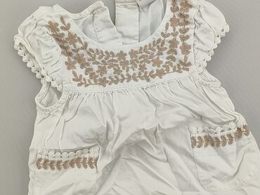 biała sukienka midi: Sukienka, Next, 3-6 m, stan - Dobry