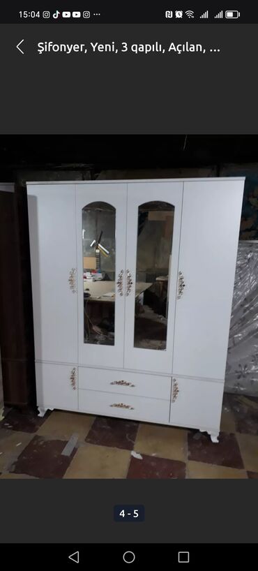 Dolablar: Yeni, Açılan, 4 qapılı Düz dolab, Dolab-asılqan, Azərbaycan — 10