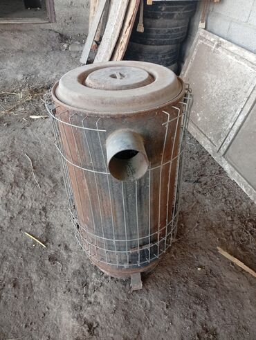 Печи длительного горения: Печь длительного горения Б/у, Материал: Металл, Площадь обогрева: 50 м², Страна производства: Китай — 3