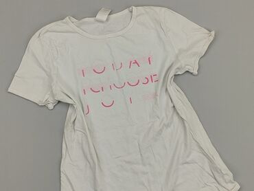 biala kurtka pikowana wiosenna: T-shirt, Decathlon, 13 years, 152-158 cm, condition - Good