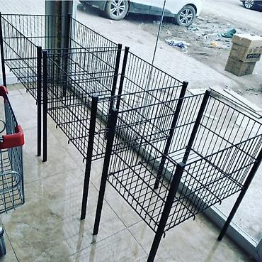 Mağaza üçün metal simli səbət stendləri - Tip: Topdan məhsulların