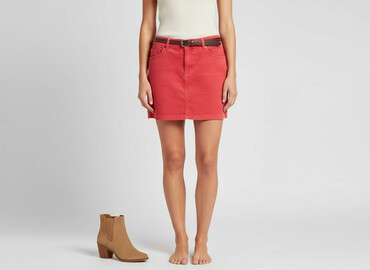 czerwone spódnice stradivarius: H&M, Спідниця жіноча, розмір L