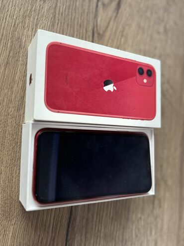 Apple iPhone: IPhone 11, 128 ГБ, Красный, Чехол, Коробка, 100 %