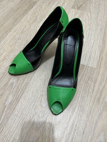зимняя обувь мужские: Туфли 39, цвет - Зеленый