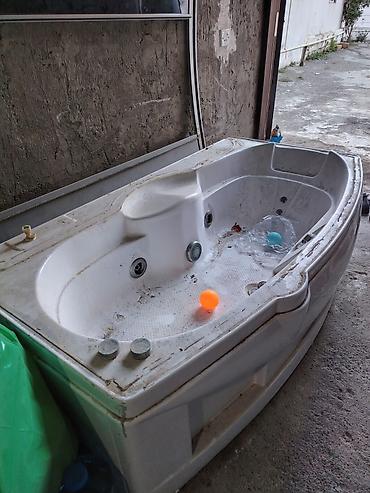 caquzi: Hidromassajlı vanna və duş kabinəsi komplekti - Künc tipli akril — 2