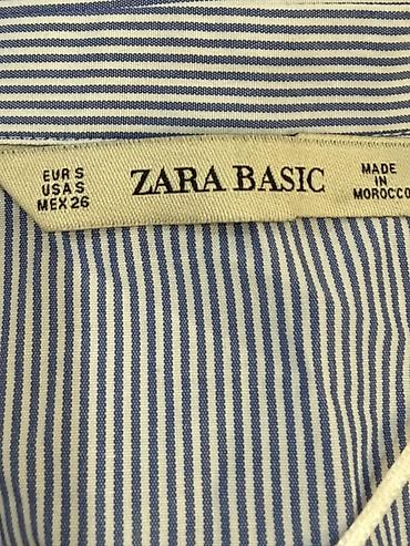 Женская одежда: Рубашка женская в полоску Zara оригинал Состояние отличное носила — 5
