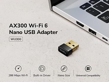 wi fi adapter: ✨ Cudy WU300 AX300 Wi-Fi 6 Nano USB Adapter Kompüter və noutbukları — 1