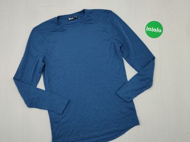 Bluza, L (EU 40), wzór - Jednolity kolor, kolor - Niebieski