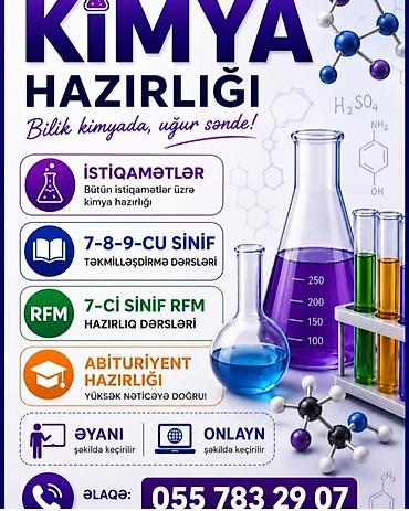 kimya kursu: Repetitor, Kimya, Azərbaycan dili, İmtahanlara hazırlıq, Abituriyent hazırlığı — 1