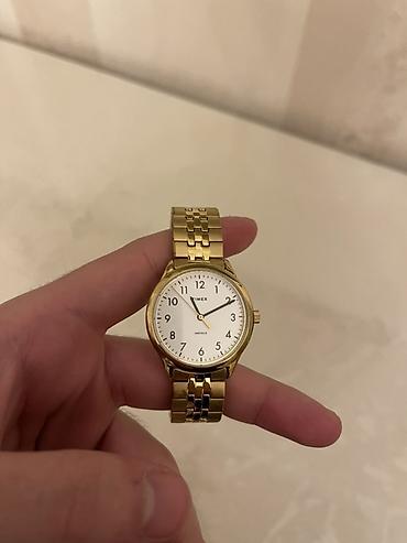timex saat: İşlənmiş, Qol saatı, Timex, rəng - Qızılı — 1