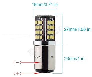 Prekidači: LED BA20D – 6 V - Napon: 6 V - Grlo: BA20D, dvostruki kontakt — 2