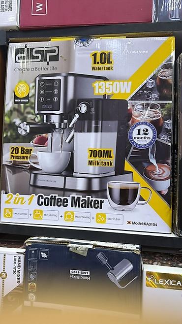 kofe maşını: DSP 2-in-1 Coffee Maker (Model: KA3104) - 1350W güc - 20 bar təzyiq — 1